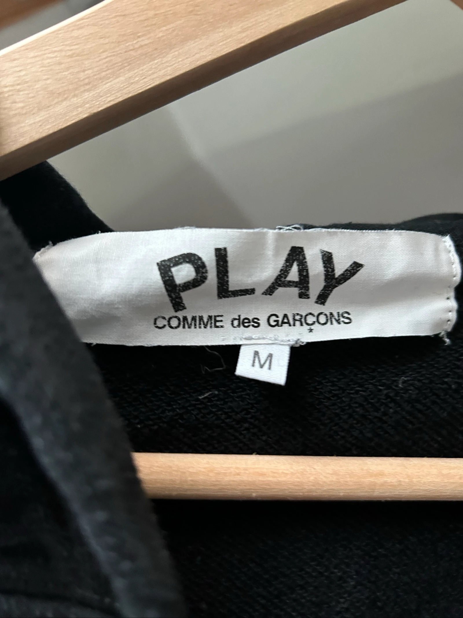 Sudadera con cremallera Comme des Garçons negra – photo 3
